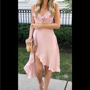 Socialite Pink High-Low Dress